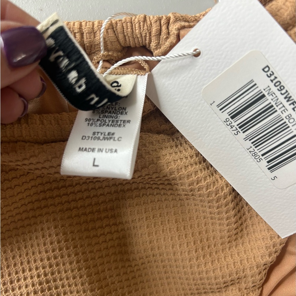 Anthropologie Dippin Daisys Zuma Twist Front Waffle Knit Bikini Size Large NWT - Picture 5 of 7